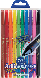 Supreme Coloring Pen 10-Pack