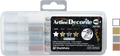Decorite 3.0mm Flat Nib Metallic Set 1 4-Pack