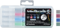 Decorite 3.0mm Flat Nib Metallic Set 2 4-Pack