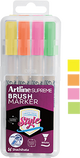 Supreme Brush Nib Fluoro. Purple, Orange, Pink, Green 4-Pack