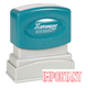 IMPORTANT Pre-Inked Xstamper Stock Stamp 1/2" x 1-5/8"