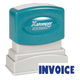INVOICE Pre-Inked Xstamper Stock Stamp 1/2" x 1-5/8"