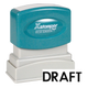 DRAFT Pre-Inked Xstamper Stock Stamp 1/2" x 1-5/8"