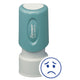 Sad Face Round Stock Stamp