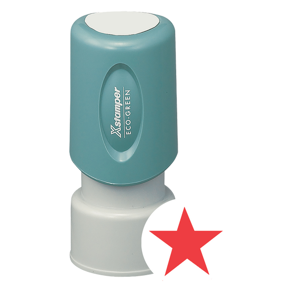 STAR Pre-Inked Xstamper Round Stock Stamp 5/8" Diameter