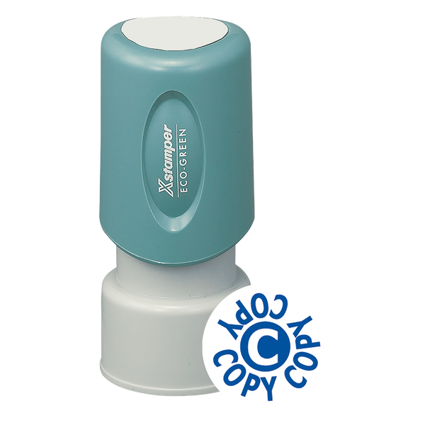 COPY Pre-Inked Xstamper Round Stock Stamp 5/8" Diameter