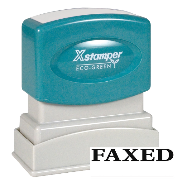 FAXED Pre-Inked Xstamper Stock Stamp 1/2" x 1-5/8"