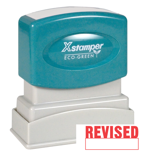 REVISED Pre-Inked Xstamper Stock Stamp 1/2" x 1-5/8"
