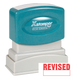 REVISED Pre-Inked Xstamper Stock Stamp 1/2" x 1-5/8"