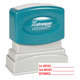 1ST NOTICE, 2ND NOTICE, RETURNED Pre-Inked Xstamper Stock Stamp 1/2" x 1-5/8"