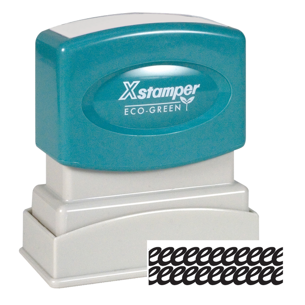 CANCELLATION BARS Pre-Inked Xstamper Stock Stamp 1/2" x 1-5/8"