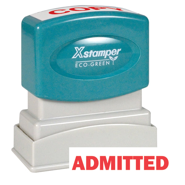 ADMITTED 1-Color Stock Stamp