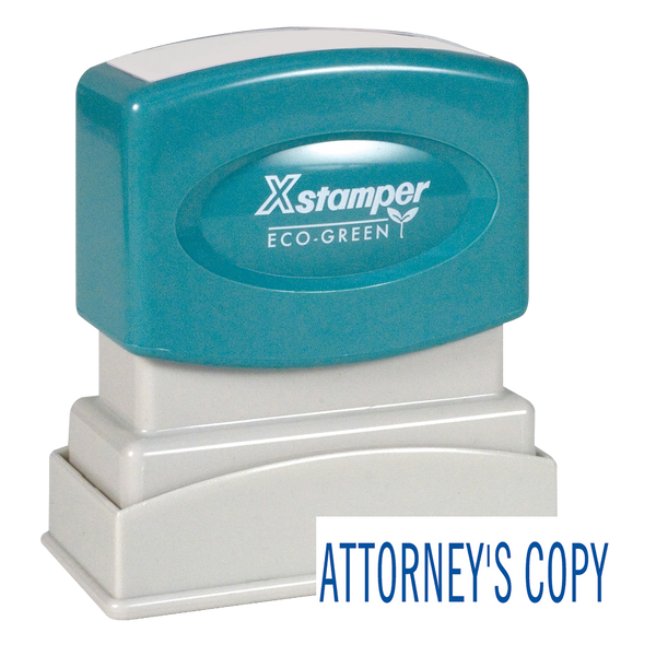 ATTORNEY'S COPY Pre-Inked Xstamper Stock Stamp 1/2" x 1-5/8"