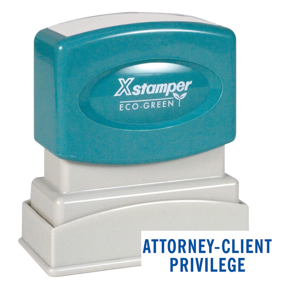 ATTONREY-CLIENT PRIVILEGE Pre-Inked Xstamper Stock Stamp 1/2" x 1-5/8"