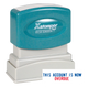 THIS ACCOUNT IS NOW OVERDUE Pre-Inked Xstamper Stock Stamp 1/2" x 1-5/8"