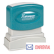 CONFIDENTIAL Pre-Inked Xstamper Stock Stamp 1/2" x 1-5/8"
