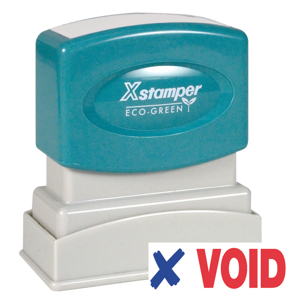 VOID Pre-Inked Xstamper Stock Stamp 1/2" x 1-5/8"