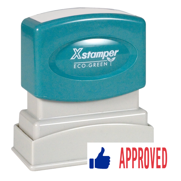 APPROVED Pre-Inked Xstamper Stock Stamp 1/2" x 1-5/8"