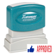 APPROVED Pre-Inked Xstamper Stock Stamp 1/2" x 1-5/8"