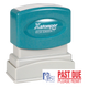 PAST DUE PLEASE REMIT Pre-Inked Xstamper Stock Stamp 1/2" x 1-5/8"