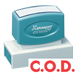 C.O.D. Pre-Inked Xstamper Jumbo Stock Stamp 7/8" X 2-3/4"