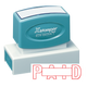 PAID Pre-Inked Xstamper Jumbo Stock Stamp 7/8" X 2-3/4"