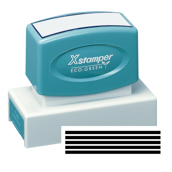 CANCELLATION BARS Pre-Inked Xstamper Jumbo Stock Stamp 7/8" X 2-3/4"