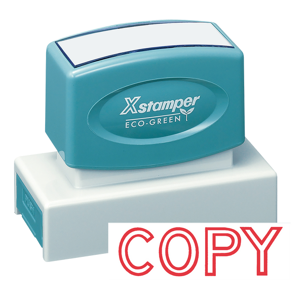 COPY Pre-Inked Xstamper Jumbo Stock Stamp 7/8" X 2-3/4"