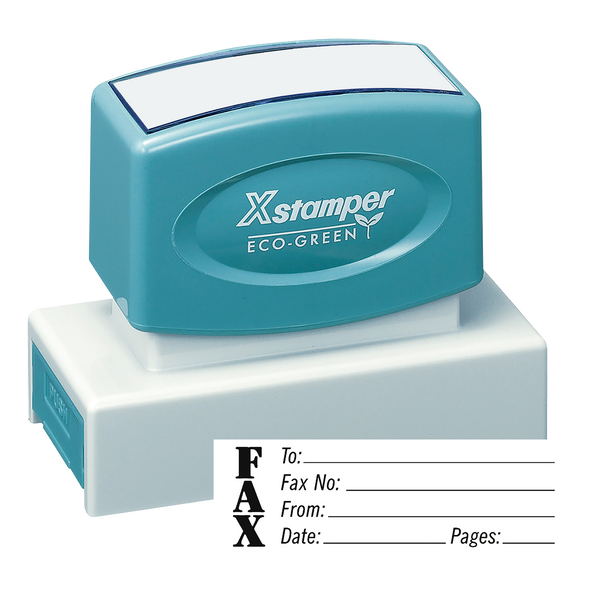 FAX Pre-Inked Xstamper Jumbo Stock Stamp 7/8" X 2-3/4"