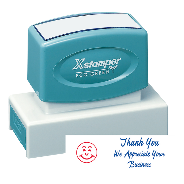 THANK YOU WE APPRECIATE YOUR BUSINESS Pre-Inked Xstamper Jumbo Stock Stamp 7/8" X 2-3/4"