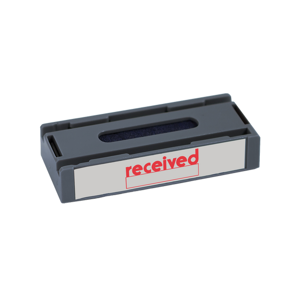 RECEIVED Pre-Inked Xstamper Stock Replacement Cartridge for Spin 'N Stamp 1/2" X 1-5/8"