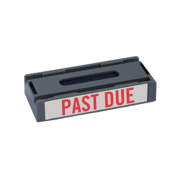 PAST DUE Pre-Inked Xstamper Stock Replacement Cartridge for Spin 'N Stamp 1/2" X 1-5/8"