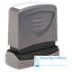 PLEASE SIGN & RETURN Pre-Inked Xstamper vX Stock Teacher Stamp 1/2" x 1-5/8"
