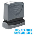 35170 'THIS WORK TEACHER ASSISTED' 1/2" x 1-5/8"