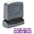 35172 'PLEASE REVIEW with your child' 1/2" x 1-5/8"
