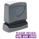 35172 'PLEASE REVIEW with your child' 1/2" x 1-5/8"