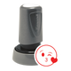 BLOWING KISS FACE Pre-Inked Xstamper vX Xpressions Round Stock Stamp 7/8" Diameter