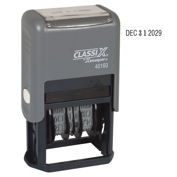 4-Year Line Dater Size: 1.5 Plastic Self-Inking