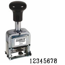 Number Stamp Size: 1 / 8-Band Metal Self-Inking Automatic