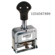 Automatic 10-Band Number Stamp Size:1, Metal, 1/4" x 1-7/16"
