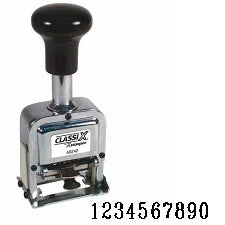 Number Stamp Size:1/10-Band Metal Self-Inking Automatic