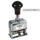 Number Stamp Size:1/12-Band Metal Self-Inking Automatic