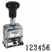 Number Stamp Size: 2 / 6-Band Metal Self-Inking Automatic