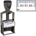 RECEIVED Dater 1" x 1-5/8" Steel Self-Inking