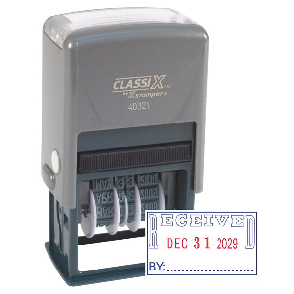 RECEIVED Dater 1"x1-1/2" Plastic Self-Inking