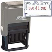 PAID Dater 1" x 1-1/2" Plastic Self-Inking