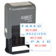 REC'D/PAID/FAX'D Dater 1" x 1-1/2" Plastic Self-Inking