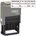 REC'D/PAID/FAX'D Dater 1" x 1-1/2" Plastic Self-Inking
