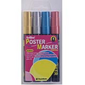 2mm Bullet 4PK Poster Markers (Metallic) EPP-4