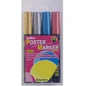2mm Bullet 4PK Poster Markers (Metallic) EPP-4